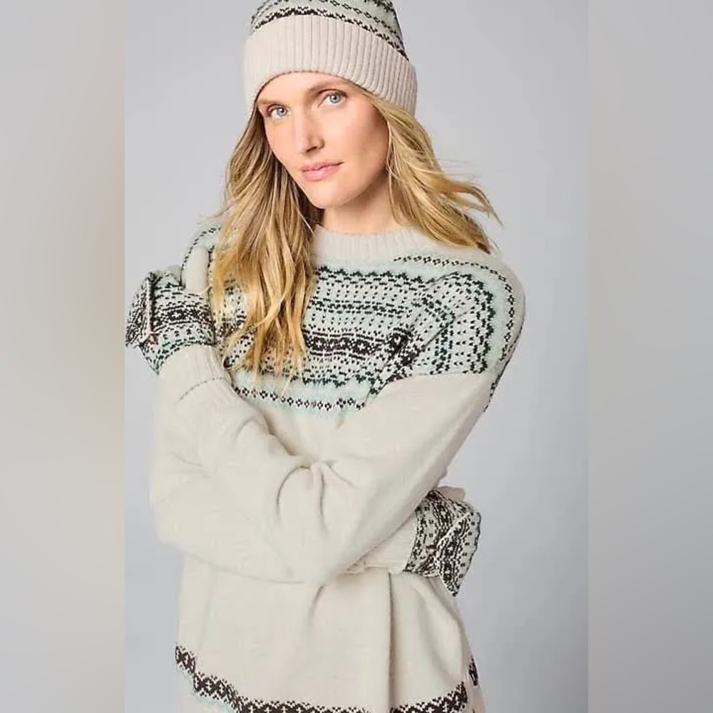 J.Jill Relaxed Fair Isle Sweater Pullover NWT - Picture 4 of 13